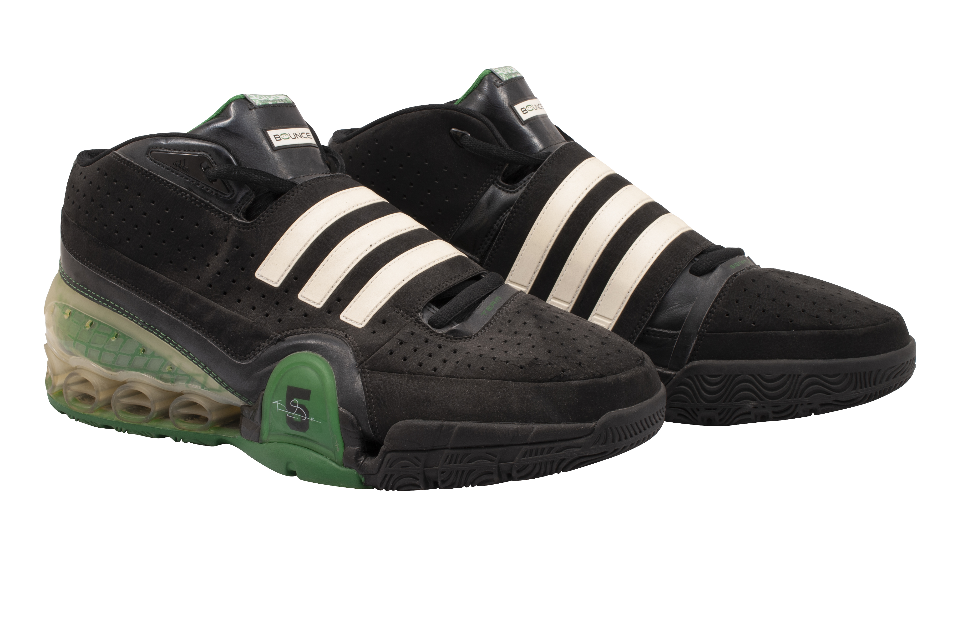 Lot Detail - 2008-09 KEVIN GARNETT GAME WORN ADIDAS 'TS BOUNCE COMMANDER' PLAYER EXCLUSIVE SHOES BOY COLLECTION)