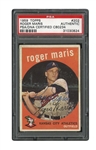 1959 TOPPS #202 ROGER MARIS AUTOGRAPHED - PSA/DNA AUTH.