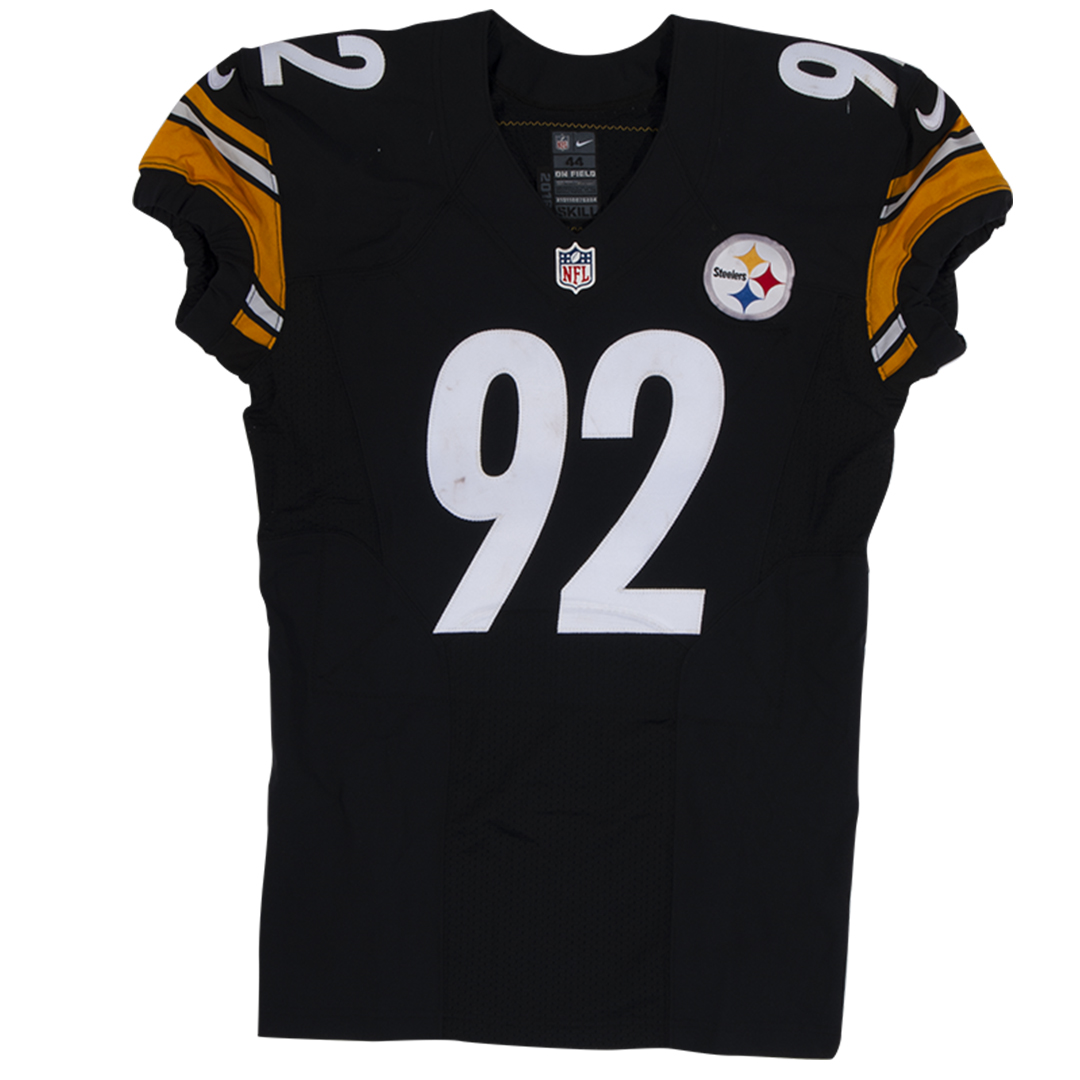 Prime Time Sports James Harrison Pittsburgh Steelers Signed Custom Jersey Color Rush with Beckett COA