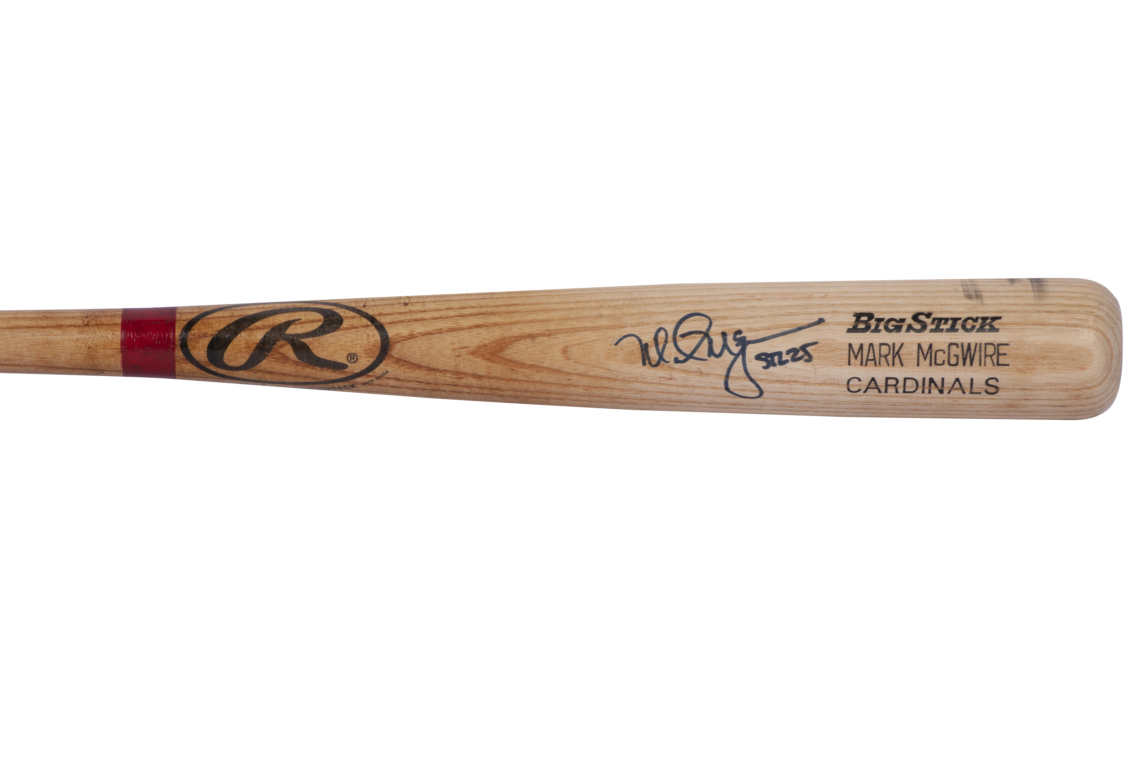 Lot Detail - 1998 MARK McGWIRE SIGNED & INSCRIBED ADIRONDACK GAME USED BAT  FROM HIS RECORD 70-HR SEASON (KIRBY PUCKETT LOA, PSA/DNA GU 8)