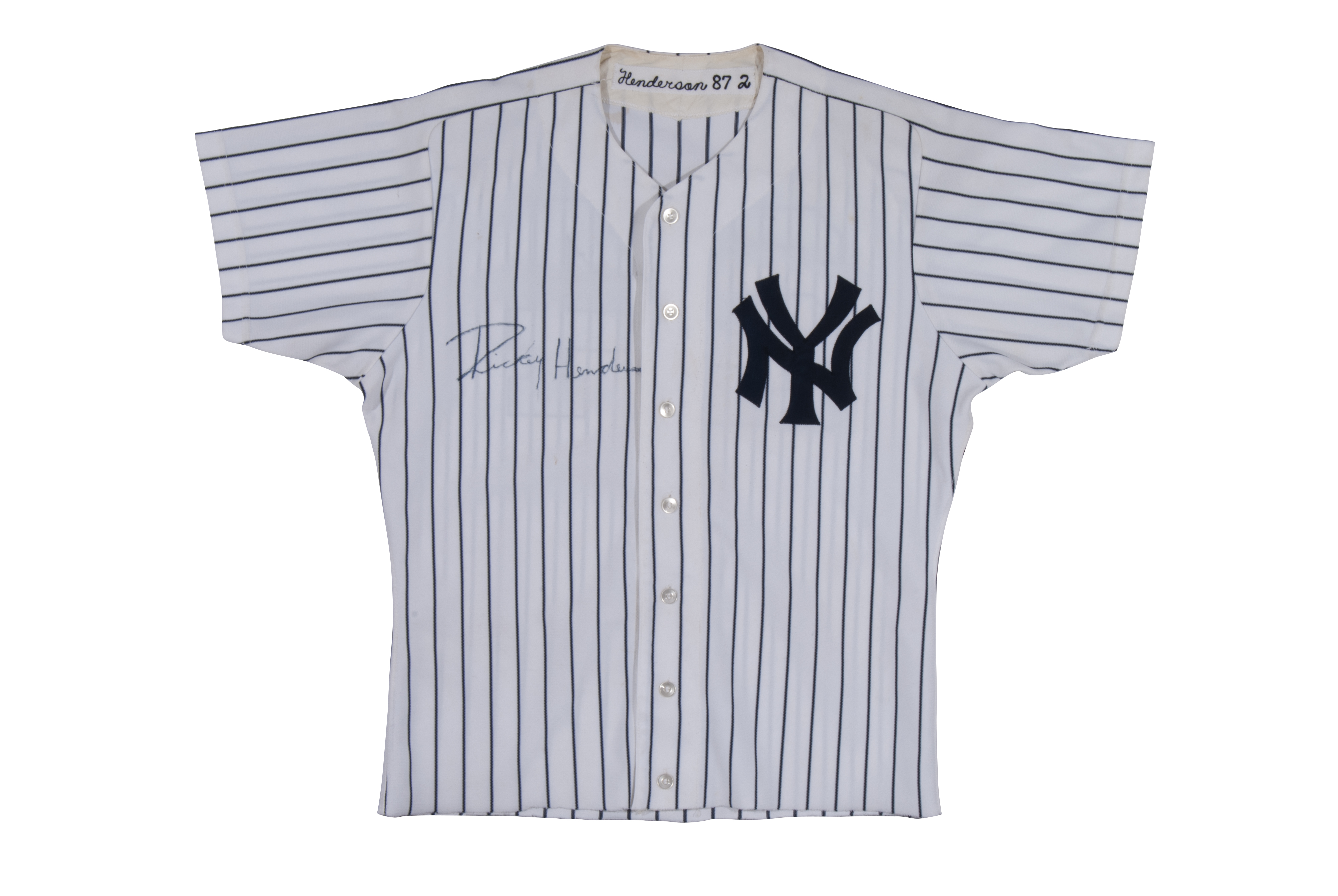 Rickey Henderson Autographed P/S New York Yankees Jersey- JSA W
