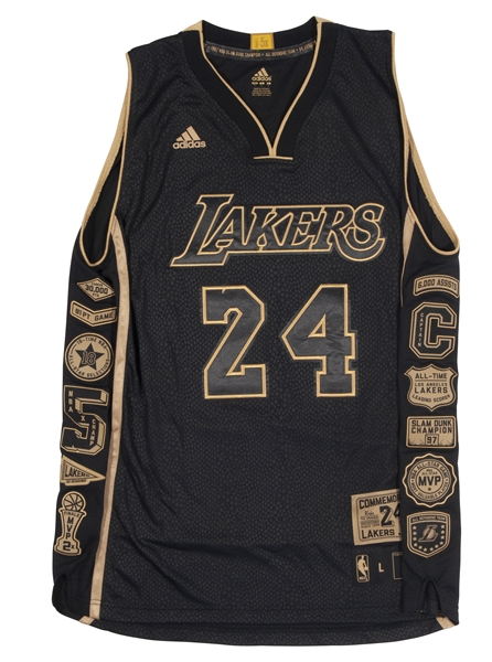 KOBE BRYANT LOS ANGELES LAKERS COMMEMORATIVE RETIREMENT JERSEY WITH DISPLAY BOX - LE #51/248