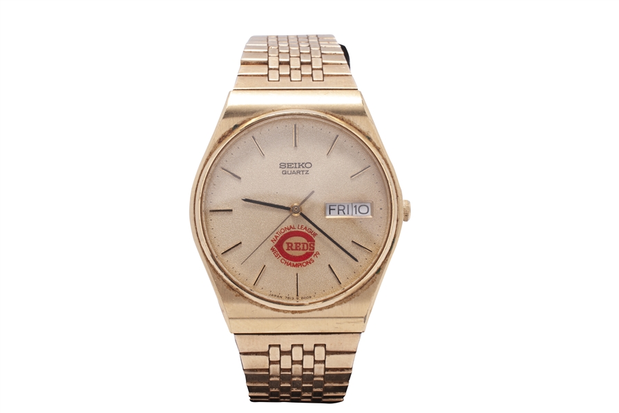 1979 CINCINNATI REDS NL WEST DIVISION CHAMPIONS WATCH MADE BY SEIKO