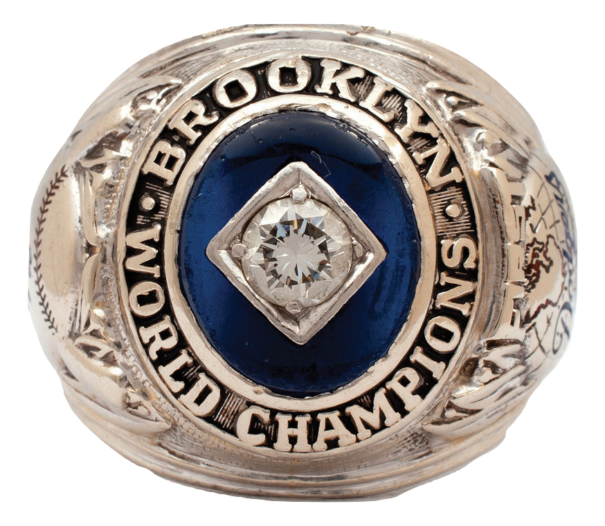 Lot Detail - GIL HODGES' 1955 BROOKLYN DODGERS WORLD SERIES CHAMPIONS 14K  GOLD RING