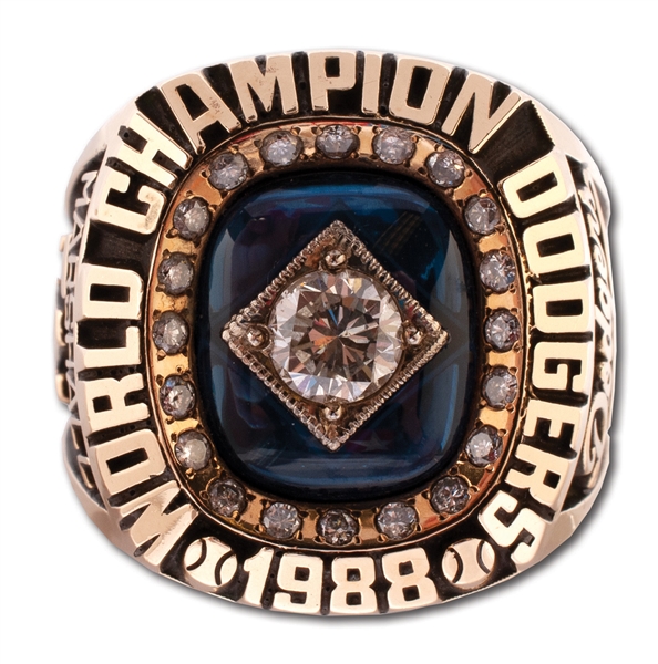 MIKE MARSHALLS 1988 LOS ANGELES DODGERS WORLD SERIES CHAMPIONS 14K GOLD RING