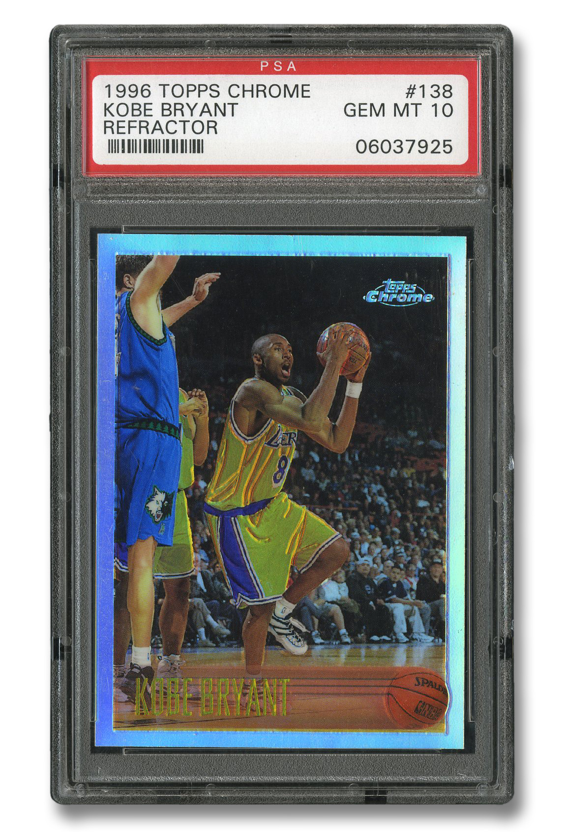 1996 Topps Chrome Refractor #138 Kobe Bryant Rookie - PSA MINT 9 - PRICE  REALIZED: $20,724 - SCP AUCTIONS