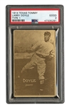 1914 TEXAS TOMMY E224 LARRY DOYLE (TYPE 1) PSA GD 2 - ONLY THREE EVER GRADED (YAHTZEE BOX FIND)