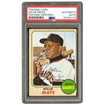 1968 SIGNED TOPPS #50 WILLIE MAYS - PSA/DNA