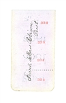 1902 ST. LOUIS CARDINALS TICKET-BOOK PAGE SIGNED BY OWNER FRANK DE HASS ROBISON (BECKETT ENCAPSULATED)
