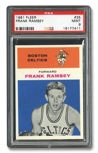 1961 FLEER #35 FRANK RAMSEY - PSA MINT 9