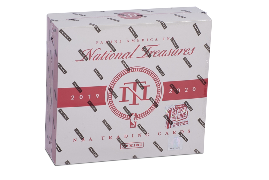 2019-20 PANINI NATIONAL TREASURES FIRST OFF THE LINE FACTORY SEALED BASKETBALL HOBBY BOX