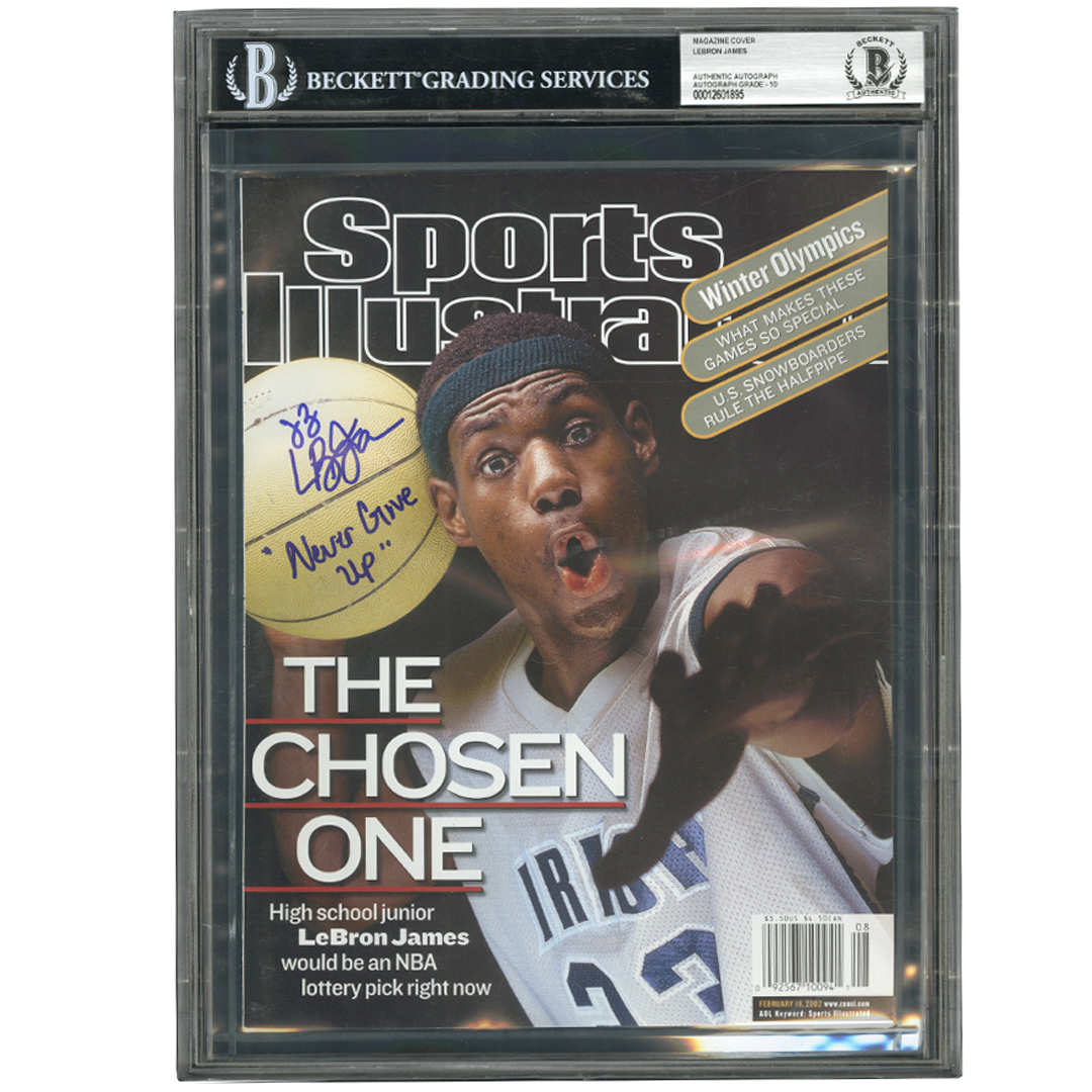 RARE 2002 Lebron James Sports Illustrated First Cover Rookie