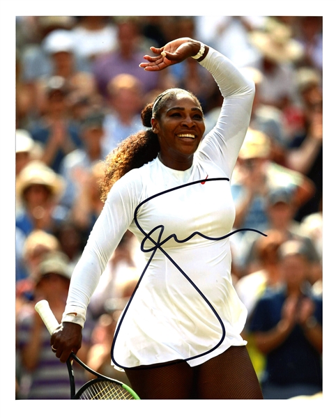 GROUP OF (5) SERENA WILLIAMS AUTOGRAPHED 8" X 10" PHOTOGRAPHS (BECKETT COAS)
