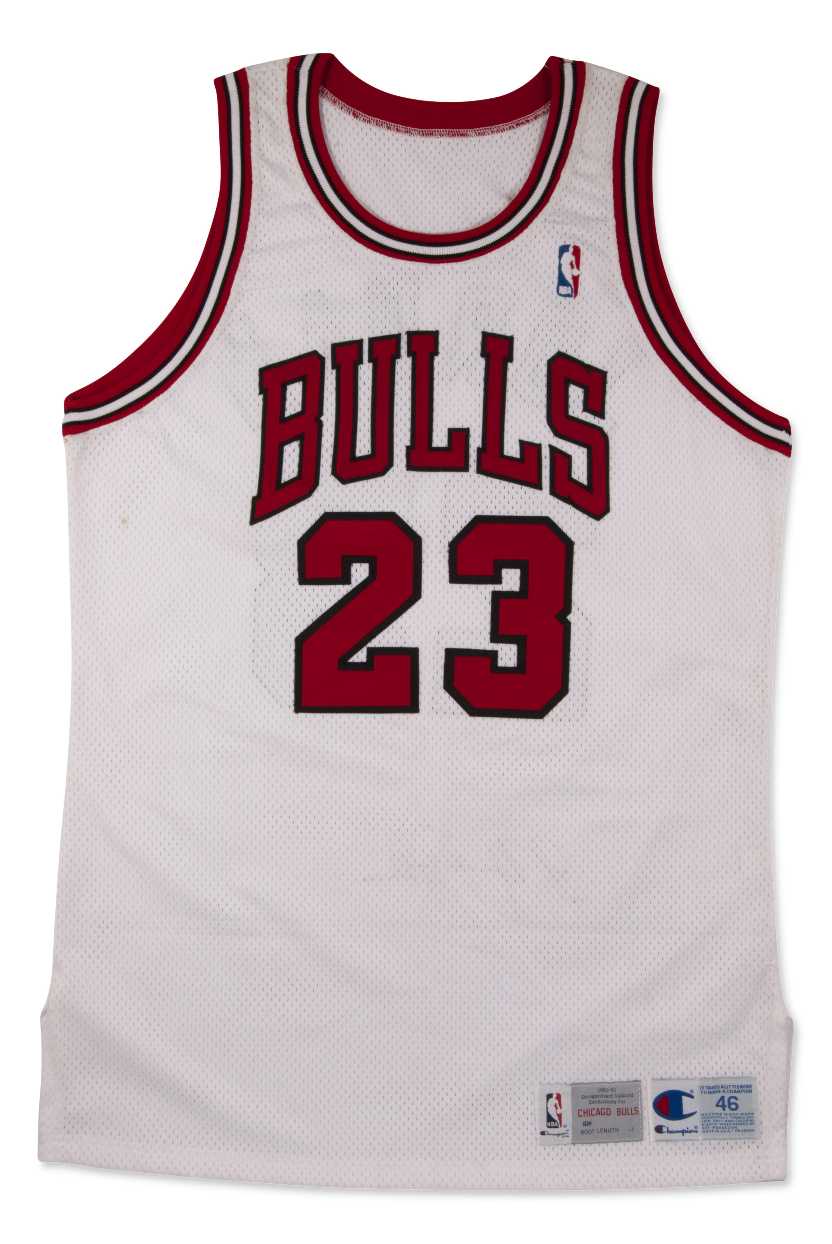1992-93 Michael Jordan Game Worn Chicago Bulls Road Jersey - RGU - PRICE  REALIZED: $12,545 - SCP AUCTIONS