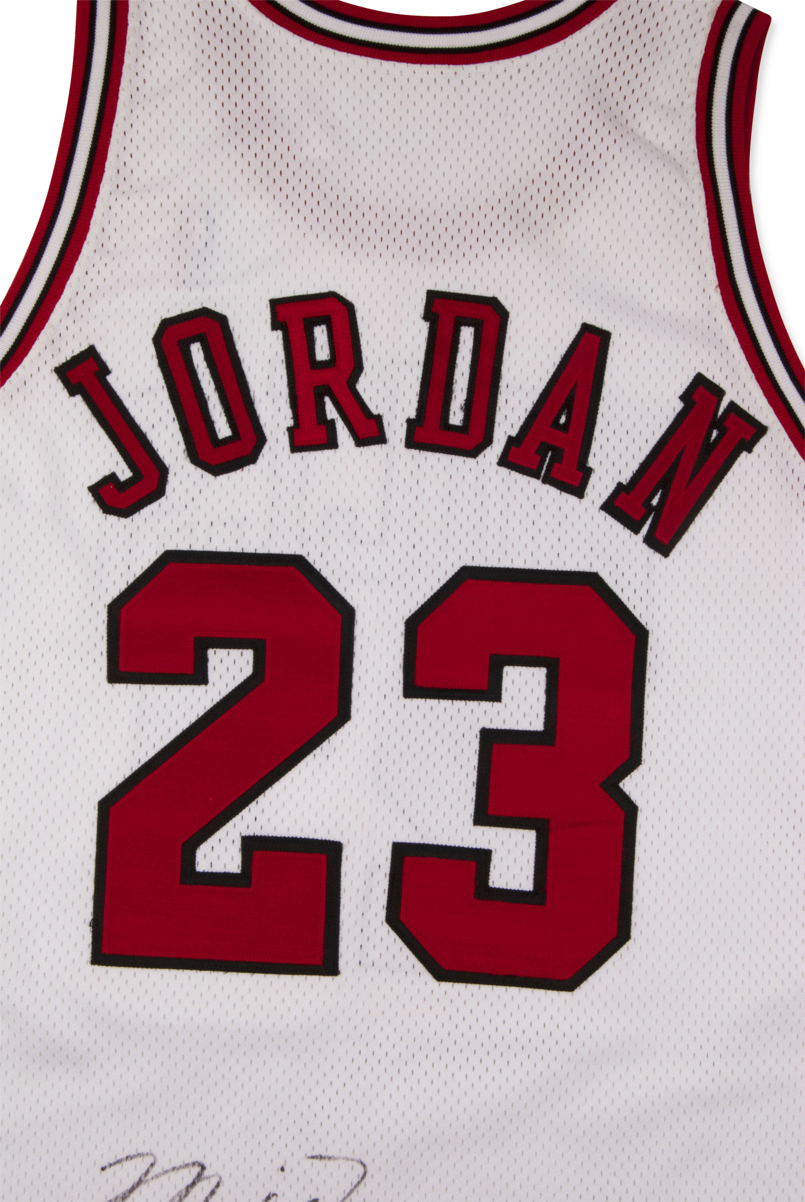 Lot Detail - 1990-1991 Michael Jordan Chicago Bulls Autographed Game Worn  Home Jersey (MEARS A10/JSA/Consignor LOA) “2nd MVP Season, American Heart  Society Auction