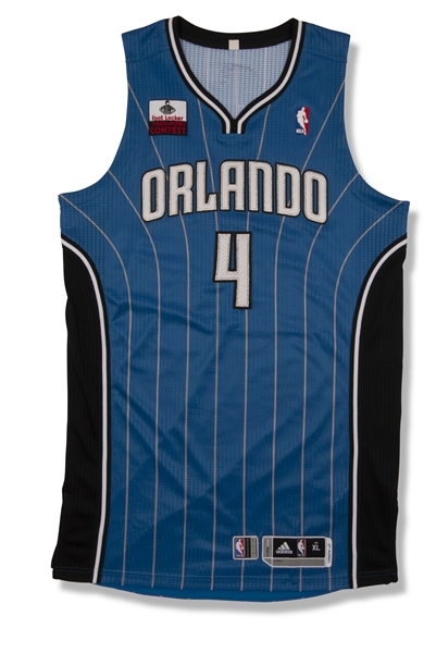 AARON AFFLALO ORLANDO MAGIC JERSEY WORN DURING 2014 NBA ALL-STAR FOOT LOCKER THREE POINT CONTEST - MEIGRAY