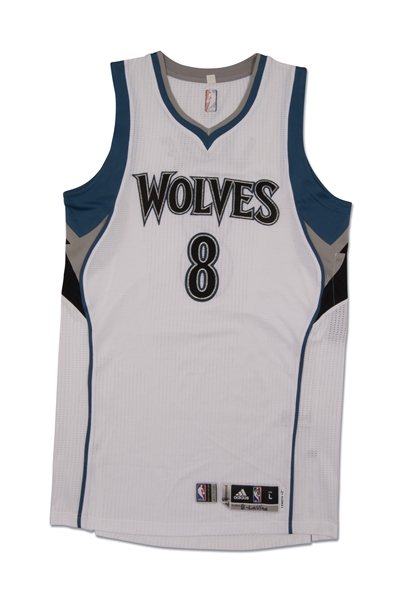 ZACH LAVINE MINNESOTA TIMBERWOLVES GAME WORN ROOKIE JERSEY WORN IN FOUR SEPARATE GAMES - EQUIPMENT MANAGER LOA