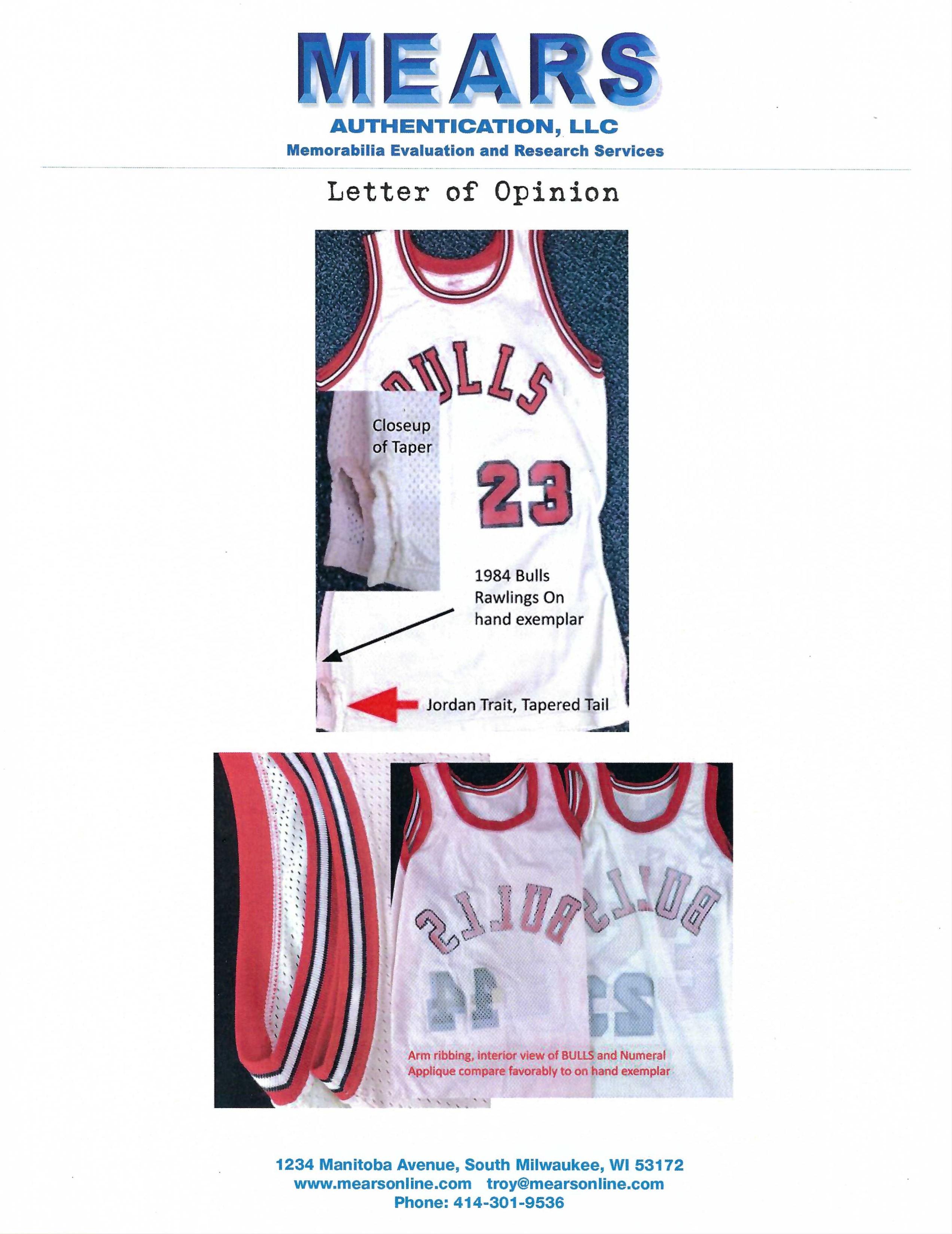 1984 Michael Jordan Earliest Known Worn Chicago Bulls Rookie, Lot #53322