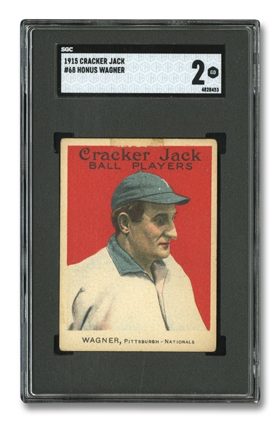 1915 CRACKER JACK #68 HONUS WAGNER - SGC GD 2