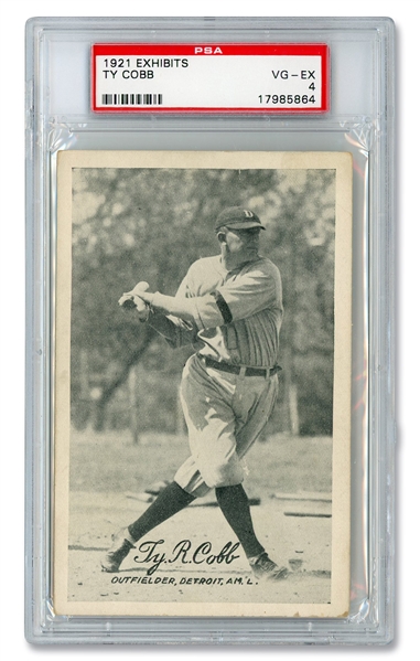 SHARP 1921 EXHIBITS TY COBB VG-EX 4 - VERY SCARCE IN THIS GRADE