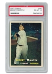 1957 TOPPS #95 MICKEY MANTLE - PSA EX-MT 6