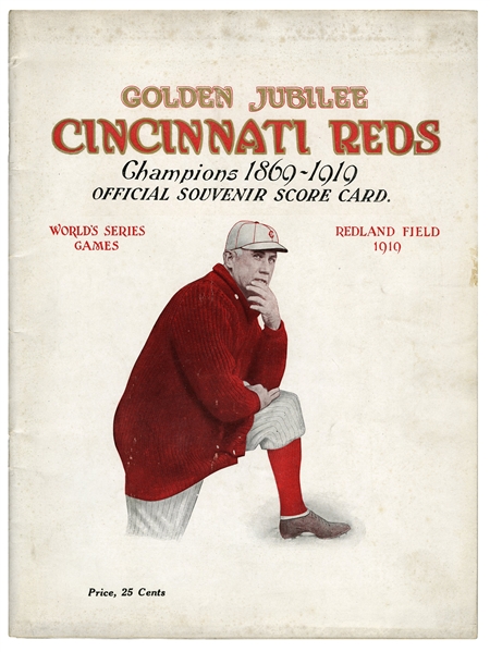 1919 CINCINNATI REDS VS CHICAGO WHITE SOX WORLD SERIES PROGRAM
