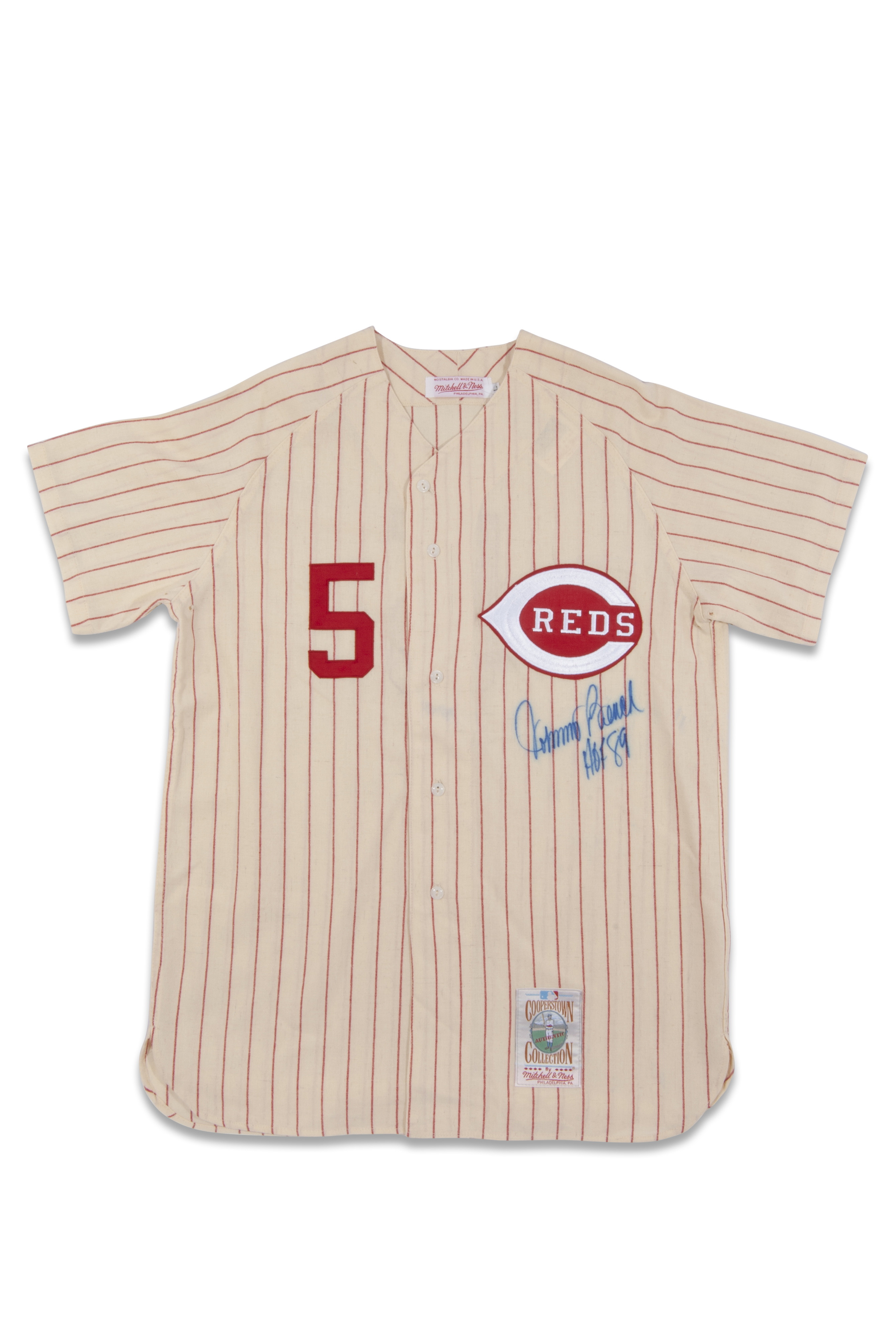 johnny bench button down jersey