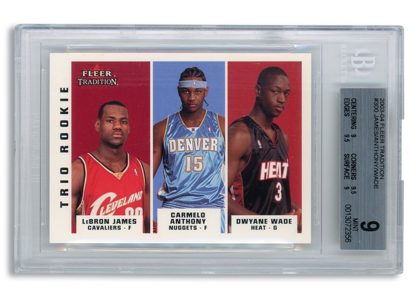 2003 FLEER TRADITION #300 JAMES/ANTHONY/WADE - BGS MINT 9