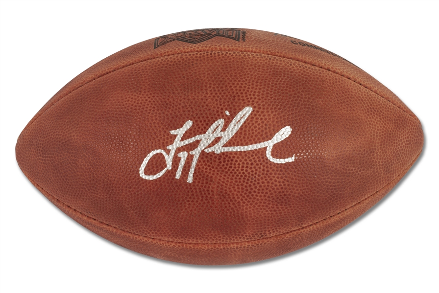 GAME USED SUPER BOWL XXVII FOOTBALL AUTOGRAPHED BY SUPER BOWL MVP TROY AIKMAN