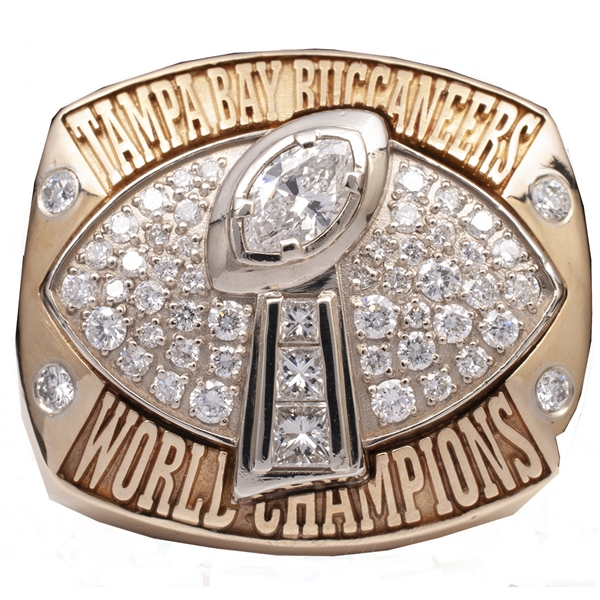 2002 TAMPA BAY BUCCANEERS SUPER BOWL XXXVII RING PRESENTED TO COACH JOHNNY PARKER