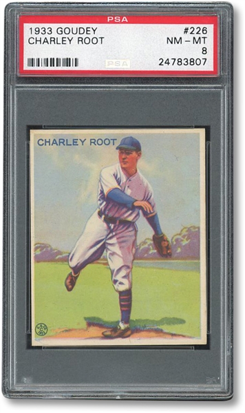 1933 GOUDEY #226 CHARLEY ROOT - PSA NM-MT 8