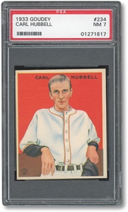 1933 GOUDEY #234 CARL HUBBELL - PSA NM 7