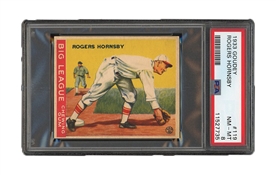 1933 GOUDEY #119 ROGERS HORNSBY - PSA NM-MT 8