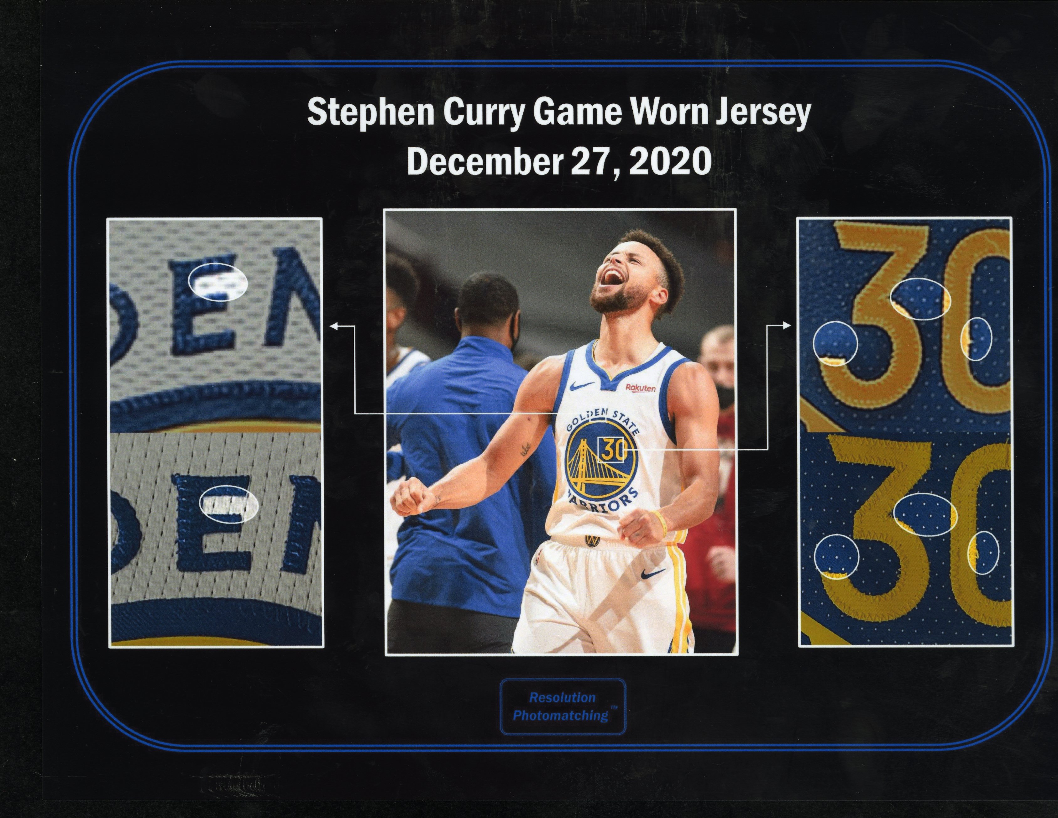Nike Stephen Curry 2021 Game Worn And Signed Golden State Warriors