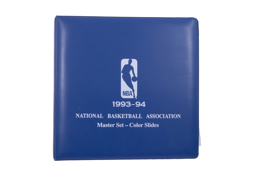 1993-94 SEASON NBA MASTER SET COLOR SLIDES INCL. EVERY TEAM LOGO, EVERY PLAYER, COACH, COMMISIONER DAVID STERN & NBA LOGO