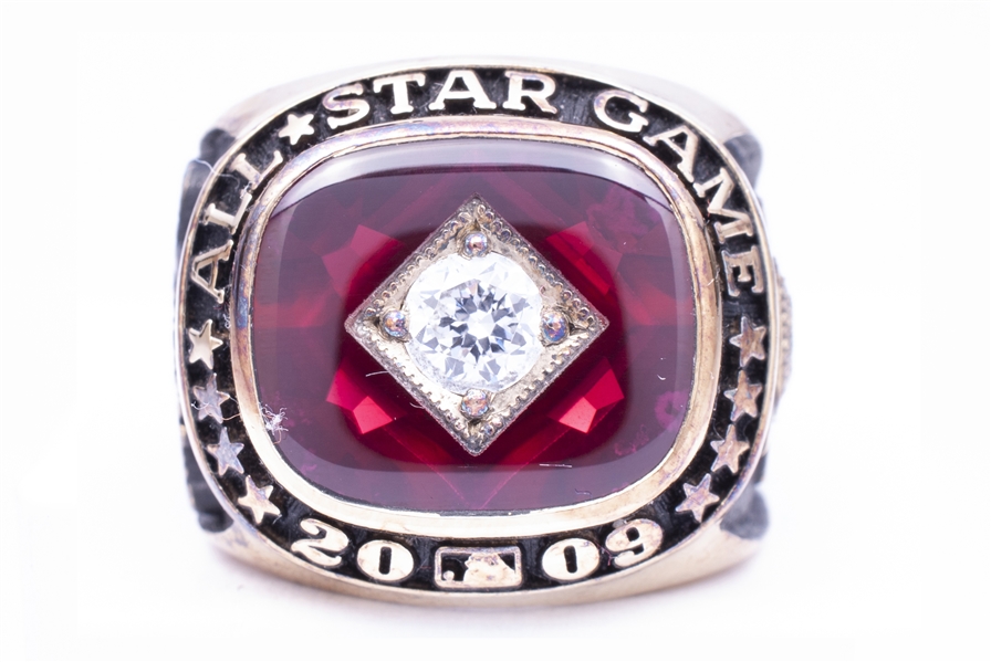 2009 ST. LOUIS (HOST CITY) MAJOR LEAGUE BASEBALL ALL-STAR GAME RING - ISSUED TO CARDINALS FRONT OFFICE EMPLOYEE - SIZE 8
