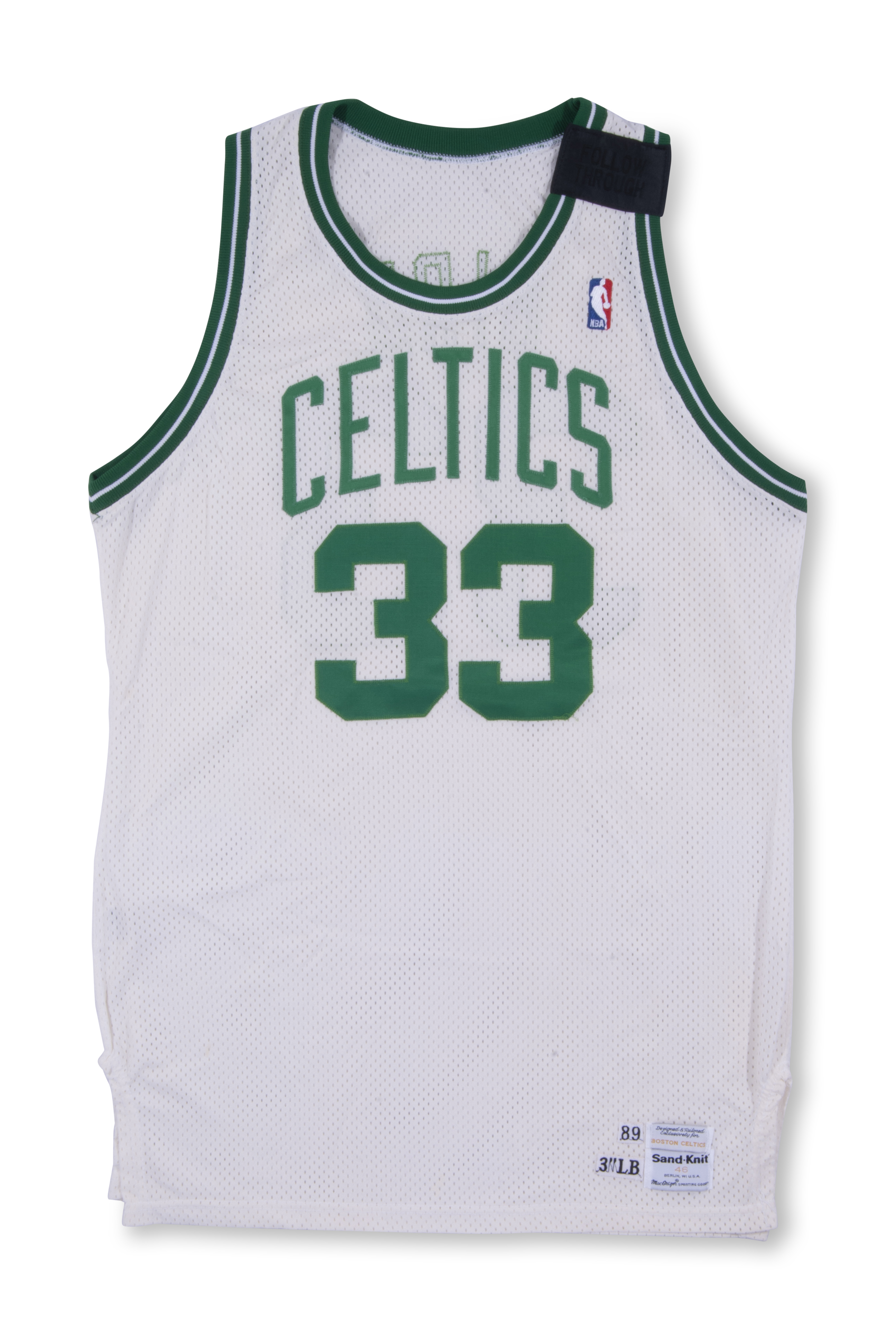 1989-90 Larry Bird Game Worn, Signed Boston Celtics Jersey. , Lot  #82296
