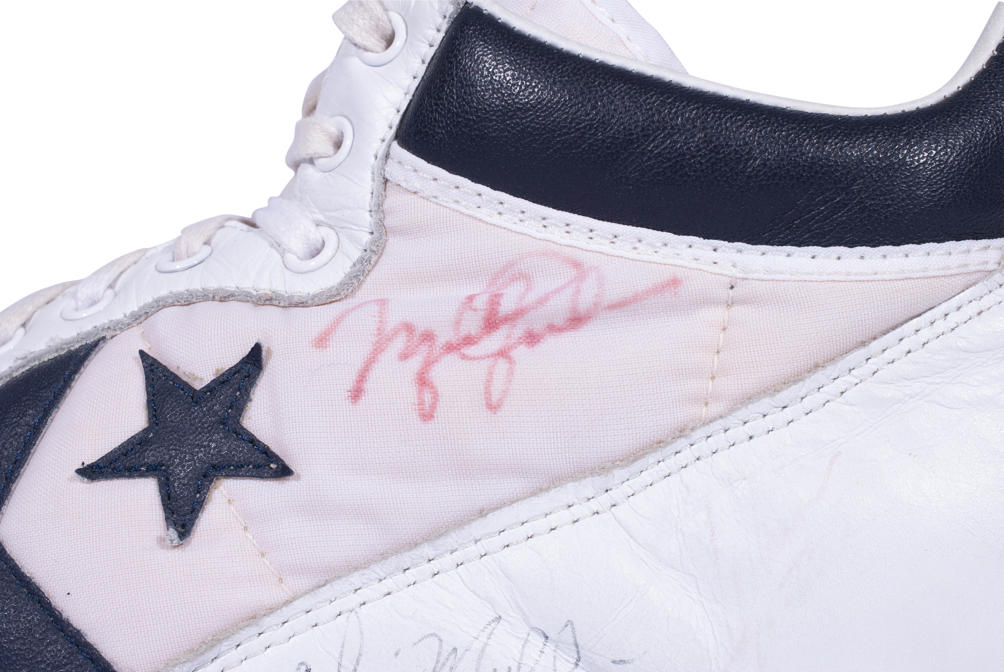 Lot Detail - 1984 MICHAEL JORDAN OLYMPIC TRIALS GAME WORN & TEAM-SIGNED  CONVERSE BASKETBALL SNEAKERS - LETTER OF PROVENANCE FROM SON OF TEAM USA  DOCTOR