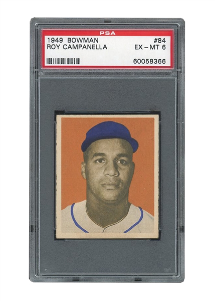 1949 BOWMAN #84 ROY CAMPANELLA - PSA EX-MT 6