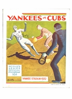 1932 WORLD SERIES PROGRAM SIGNED BY LEFTY GOMEZ - FAMOUS SERIES WHEN BABE RUTH CALL HIS SHOT - JSA LOA