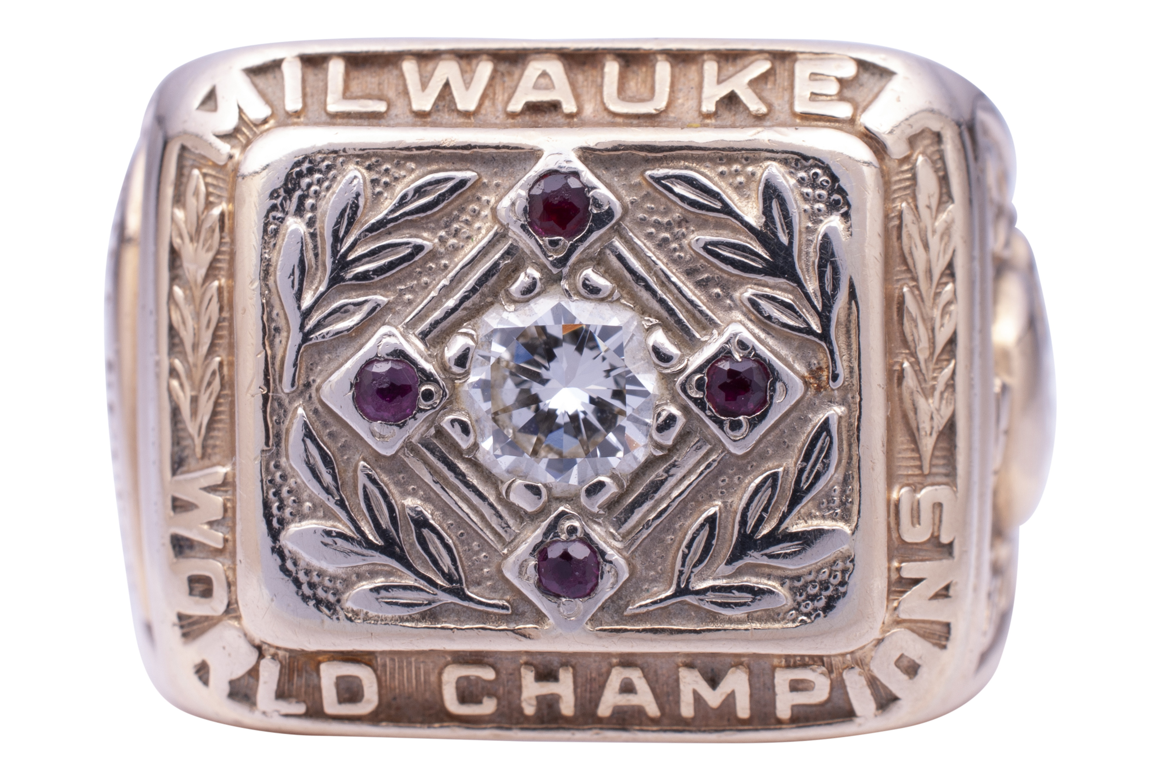 Lot Detail - 1957 MILWAUKEE BRAVES WORLD SERIES RING PRESENTED TO