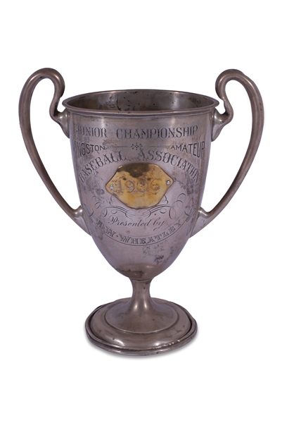 1906 KINGSTON AMATEUR BASEBALL ASSOCIATION LOVING CUP PRESENTED BY A.W. WHEATLEY FROM KINGSTON, ONTARIO, CANADA
