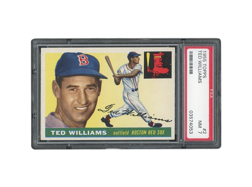 1955 TOPPS #2 TED WILLIAMS - PSA NM 7