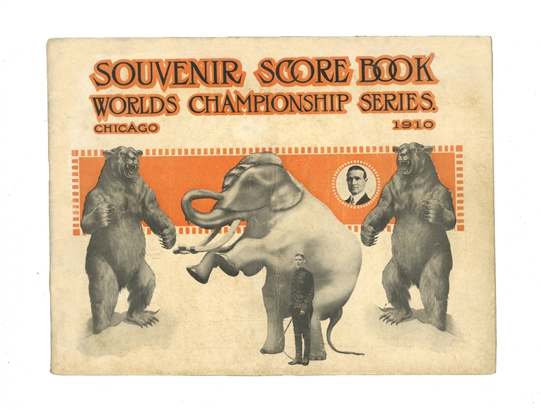 1910 WORLD SERIES PROGRAM PHILADELPHIA ATHLETICS AT CHICAGO CUBS - GAME 4 - BENDER VS. COLE