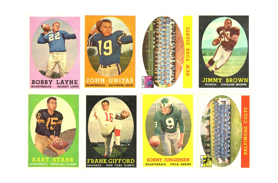 1958 TOPPS FOOTBALL COMPLETE SET (132) - ALL VG - EX-MT