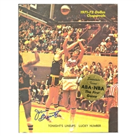 OFFICIAL PROGRAM FROM THE 1ST ABA VS. NBA BASKETBALL BUCKS VS. CHAPS - GAME AUTOGRAPHED BY JOHN BEASLEY (PICTURED ON COVER) - JOHN BEASLEY COLLECTION - BEASLEY LOA