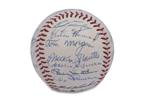 1955 NEW YORK YANKEES AL CHAMPIONS TEAM SIGNED BASEBALL INCL. MANTLE, BERRA, FORD, RIZZUTO & MORE - PSA/DNA MINT 9