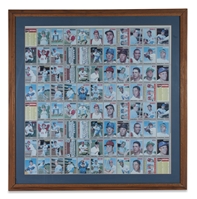 1970 TOPPS BASEBALL UNCUT DOUBLE-SHEET WITH TWO 44-CARD HIGH-NUMBER SHEETS FROM 6TH & 7TH SERIES - PETE ROSE, HUNTER, CEPEDA, ETC.