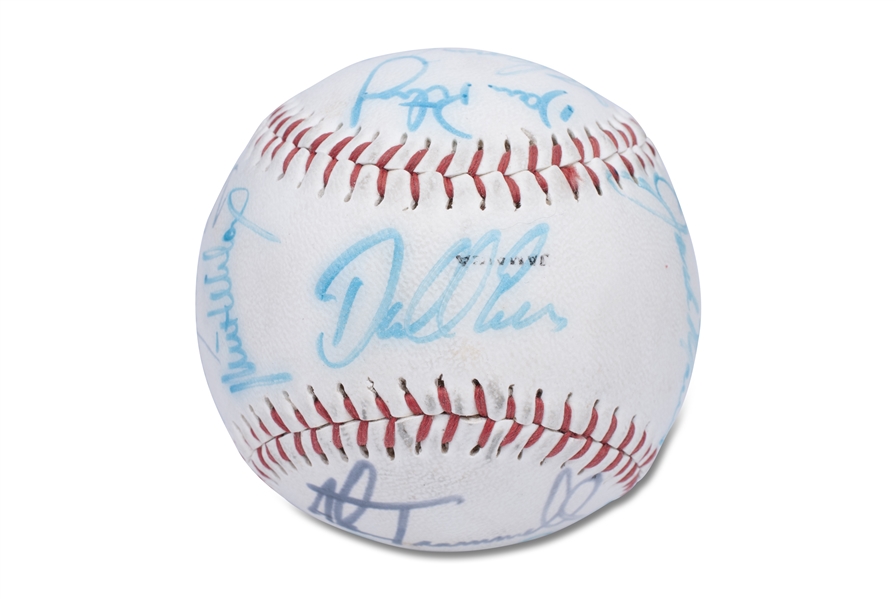 DETROIT TIGERS ALL-TIME GREATS MULTI-SIGNED BASEBALL WITH TRAMMELL, WHITAKER, MORRIS, GIBSON, ETC. - BECKETT LOA