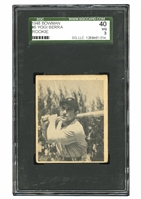 1948 BOWMAN #6 YOGI BERRA NEW YORK YANKEES ROOKIE CARD - SGC 40 VG 3